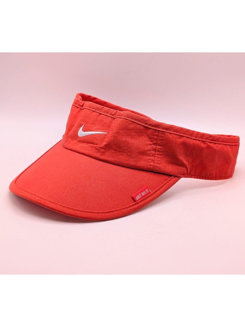 Nike Visor Strap Back Pink Running Athletic Unisex Tennis Hat Lightweight Golf